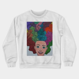 Colorful hair Crewneck Sweatshirt